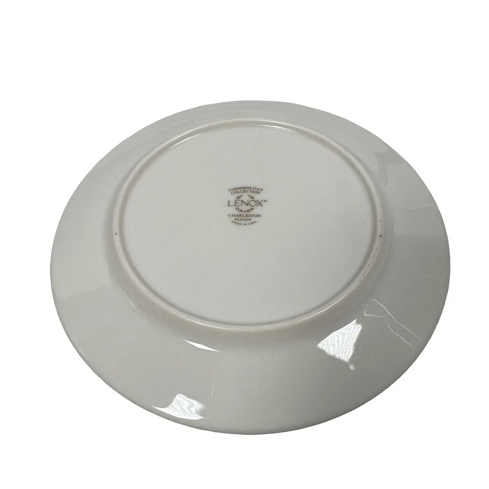 Lenox Charleston Bread Plates Set of 12‎ Cosmopolitan Collection Platinum Trim